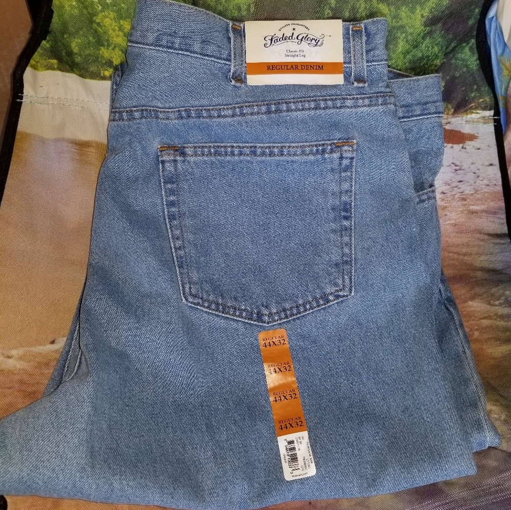 Men's Light Denim Jeans size 44x32